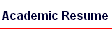 Academic Resume